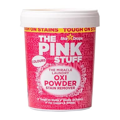 Stardrops The Pink Stuff Miracle Laundry Oxi Powder Stain Remover for Colours, 1kg