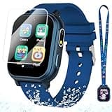Waterproof Smart Watch for Kids Toys for Boys Age 5-12 with 32 Games, Dual Camera, Habit Tracking, Music Player, Video, Alarm Clock, HD Touchscreen Kids Smart Watch Birthday Gift for 3-12 Year Old