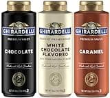 Ghirardelli Squeeze Bottles - Caramel, Chocolate & White Chocolate - Set of 3