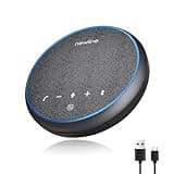 N newline Conference Speaker and Microphone, Bluetooth Speaker with Microphone, 360° Voice Pickup, AI Noise Reduction, Dual Connectivity, USB C Conference Room Microphone for Meetings, NewPie