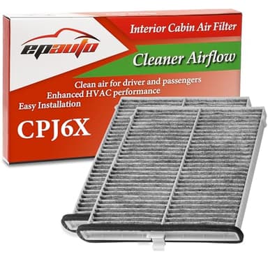 EPAuto CPJ6X (KD45-61-J6X) Cabin Air Filter includes Activated Carbon Replacement for Mazda 3 (2014-2018), Mazda 6 (2014-2021), CX-5 (2013-2021), 2 Packs