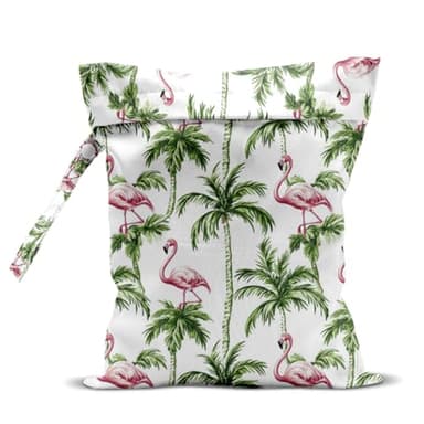 zcyxuuw Wet Bag for Swimsuit, Beach Travel Essentials Wet Dry Bag, for Sunscreen Toiletry Dirty Clothes Yoga Gym Diaper, Friends Summer Beach Vacation Gifts. Beach with palm trees