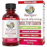 MaryRuth Organics Multivitamin for Women Men & Kids No Added Sugar | Morning Raspberry | Liquid Vitamins for Adults & Kids | Mens | Womens Multivitamin | Energy & Beauty Booster | 16-1 Fl Oz Bottles