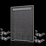 ONE Set Clear Fish Tank Divider Board (Include Suction Cups) DIY Designed Easy to Cut and Assemble for 5 Gallon or 10 Gallon Tank 11.8inch*11.8 inch (White Protective Film)