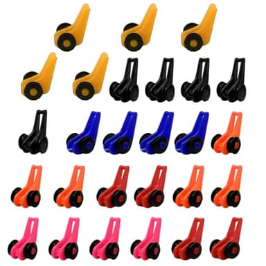 27 Piece Fishing Rod Hook Holder Fishing Lure Bait Keeper，Fishing Hook Keeper for Fishing Rod,for Fishing Tackle Worm Saltwater，2 Size Elastic Rubber Rings，Fishing Rod Carrier，Fishing Lure Cover