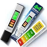 Craft911 4-in-1 Accurate and Reliable, Digital TDS Meter EC Meter Temp (°C,°F) Meter 0-9990ppm, Professional Water Quality Tester for Drinking Water, RO/DI System, Aquariums etc