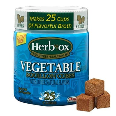 Herb-ox Vegetable Bouillon Cubes, 25 Cubes (Pack of 12)
