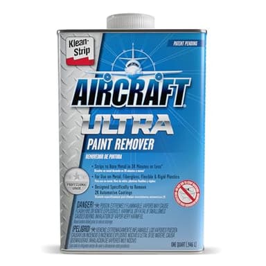 KLEAN-STRIP Aircraft Ultra Paint Remover - Powerful Formula Strips Automotive & Metal Coatings, Visible Lifting, Fast-Acting - 1 Quart