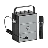 WinBridge 60W Powerful Wireless Voice Amplifier with Handheld and Headset Microphones for Teachers,Portable PA System with Sound Effects, Karaoke Speaker and Mic System Support Guitar Play S97