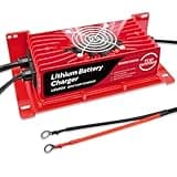 Upgraded 1200W Golf Cart 48V Lithium Onboard Battery Charger, 15 Amp 48 Volt Lithium lifepo4 Golf cart Battery Charger for 16 Strings 58.4 Volt (51.2 V) LiFePo4 Battery, with O-Type Terminal-M8