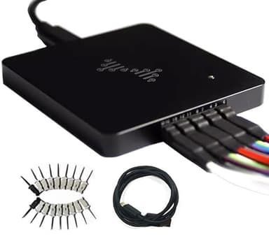 USB Logic Analyzer, 16 Channels, 400MHz Sampling Rate, 16G Sampling Depth, 256Mbits Memory, USB 2.0 Interface for PC Analysis on WinXP/10 Mac OS Linux (DSLogic Plus)