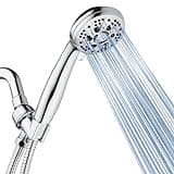 AquaDance High Pressure 6-Setting 3.5" Chrome Face Handheld Shower with Hose for the Ultimate Shower Experience! Officially Independently Tested to Meet Strict US Quality & Performance Standards!