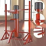 Geniqua Red Wood Wing Chun Adjustable Frame Target Training Dummy IP Man Martial Arts Traditional Mook Yan Jong Kung Fu