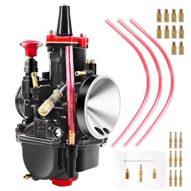 Pwk 24mm Carburetor,24mm Motorcycle Carburetor with Jet kit for 50cc-110cc Dirt Bike,GY6 150cc scooter/212cc predator/kx100 Motocross Motorcycle Scooter