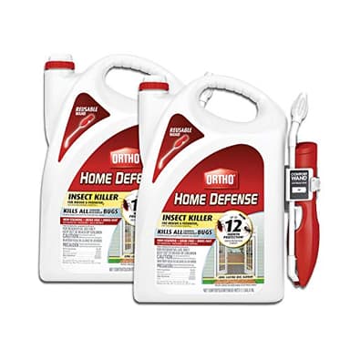 Ortho Home Defense Insect Killer for Indoor and Perimeter2 with Comfort Wand, Controls Ants, Roaches, Spiders and More, 1.1 gal., 2-Pack