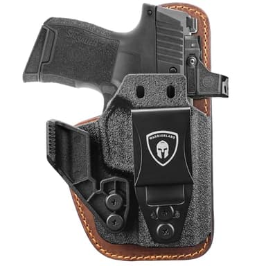 WARRIORLAND IWB Hybrid Holster, Compatible with Sig P365 / P365X / P365 XL - Optic Ready, Concealed Carry Holster, Adj. Carry Height & Cant & Retention | Ultimate Comfort | Right Hand