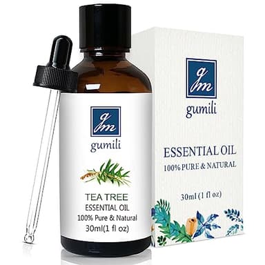 GM Gumili Tea Tree Oil for Skin, Hair, Nails, Face Body Wash, Foot Soak, Spray, 100% Pure Tea Tree Essential Oil - 30ml