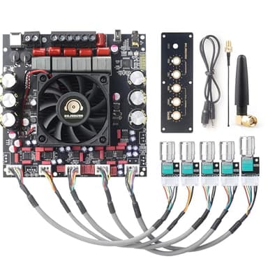 2.1 Channel Power Amplifier Board 300W+300W+600W, TPA3255 Chip with Bluetooth、AUX and USB Inputs, Audio Power Amplifier with Antenna (S600X-W)