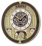 Seiko Melodies in Motion Wall Clock, Golden Chandelier