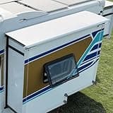 YESCAMP RV Slide Topper Awning Slide Out Awning Kit Cover Assembly,Modular Slideout Awning Protection for RVs,5th Wheels,Travel Trailers and Motorhomes,White,6'(5'7''Fabric)