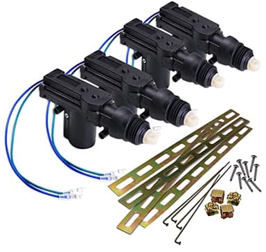 ZONETECH Car Universal High Power Door Lock Actuator - Premium Quality Heavy Duty Durable Automotive Locking Mechanism (4-Pack)