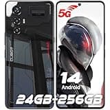CUBOT MAX 5 5G Cell Phone Unlocked, 24GB+256GB Android 14 Phone, 6.95" FHD+ 144Hz Display, 100MP+32MP Camera, MediaTek 8200 4nm Processor Gaming Phones, 5100mAh Battery(33W) Smartphone, Dual SIM/NFC