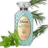 Moist Diane Keratin Shampoo for Dry Hair & Oily Scalp Women & Men, Organic Anti-Dandruff Shampoo with Argan Oil & Tea Tree Extract from Japan, Silicon & Paraben Free, EXTRA FRESH & HYDRATE, 15.2 Fl Oz
