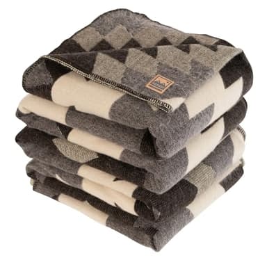 URQUKUMA - Alpaca Blanket - Premium Alpaca Wool Throw Blanket for Cozy Comfort - Warm Alpaca Wool Blanket - Variegated - Made by Artisans in The Heart of The Mountains of Ecuador