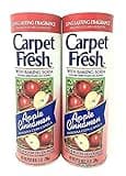 Carpet Fresh Pack of Two Rug and Room Deodorizer with Baking Soda, 14 oz. Apple Cinnamon pack of 2 Fragrance