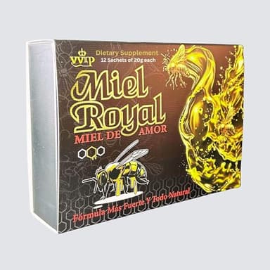 Miel Royal Extreme VVIP (Miel de Amor) Organic Raw Honey 12 Sachets of 20g each