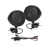 BOSS Audio Systems MCBK425BA 3 Inch Motorcycle Speakers – Built-in Bluetooth Amplifier, Weatherproof, Volume Control, ATV UTV Compatible