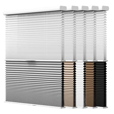 SLKWDOBD 2-in-1 Day Night Cellular Shades Cordless, Top Down Bottom Up Double Honeycomb Blinds, Blackout and Light Filtering Pleated Accordion Shades for Indoor Windows (Custom Size)