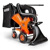 SuperHandy Leaf Vacuum & Wood Chipper - 7 HP 209CC Gas Engine, 10:1 Mulch Ratio, 6 Bushel Bag Capacity, Castor Wheels, Dual Function: Walk-Behind Leaf Vacuum Mulcher & Wood Chipper