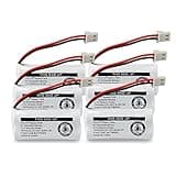 Kruta BT162342 BT262342 Cordless Phone Batteries Compatible with BT183342 BT283342 BT166342 BT266342 VTech CS6114 CS6419 CS6719 at&T EL52300 CL80111 Handset Telephone (Pack 6)