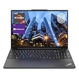 LENOVO ThinkPad E16 Gen 1 Business Laptop, 16" FHD+ Display, AMD Ryzen 7 7730U, 16GB RAM, 512GB SSD, Backlit Keyboard, Fingerprint Reader, HDMI, RJ-45, Wi-Fi 6, Windows 11 Pro, Black