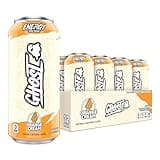 GHOST Energy Drink - 12-Pack, Orange Cream, 16oz Cans - Energy & Focus & No Artificial Colors - 200mg of Natural Caffeine, L-Carnitine & Taurine - Gluten-Free & Vegan