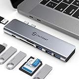 USB C Hub Adapter MacBook - UtechSmart 7 in 2 MacBook Pro/Air Accessories Multiport Adapter with Thunderbolt 3 Port, 100W PD 4K@30Hz, 40Gbps 4K HDMI, 3*USB3.0 Data Port SD and MicroSD Card Reader