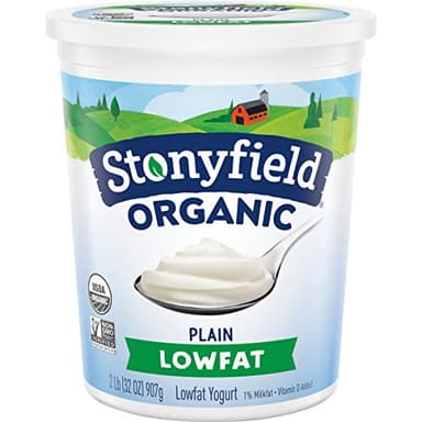 Stonyfield Farm Yogurt, Plain, Low Fat, 32 oz
