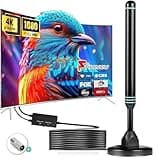 TV Antenna for Smart Television, Indoor&Outdoor, Long Range Reception HD Antenna, Digital Antenna Supports 4k,1080p for Smart TV Local Channels(Blue)