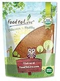 Food to Live Organic Cocoa Powder, 1 Pound Natural, Unsweetened, Non-Dutched, Non-GMO, Kosher, Sirtfood, Bulk