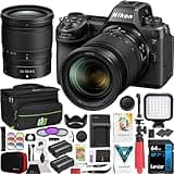 Nikon Z6III Full Frame Mirrorless FX 6K Camera Body with NIKKOR 24-70mm F4 S Lens 1892 Bundle Including Deco Gear Photography Bag + Extra Battery + LED + Filters + Software Kit and Accessories