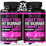 (2 Pack) Night Time Weight Loss Pills for Women - Advanced Weight Loss Supplement - Fat Burners for Women - Diet Pills That Work Fast - Belly Fat Burner - Appetite Suppressant - Made in USA