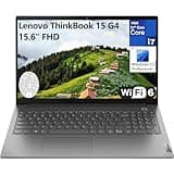 Lenovo ThinkBook 15 G4 15.6" FHD Business Laptop Computer, 12th Gen Intel 10-Core i7-1255U, 16GB DDR4 RAM, 512GB SSD, WiFi 6, Bluetooth 5.1, Fingerprint Reader, Grey, Windows 11 Pro, Tilsiy