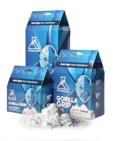 Friction Labs Gorilla Grip 2.5oz (70.8g) - Chunky Texture - The New Standard in Chalk for Rock Climbing, Crossfit, and Powerlifting