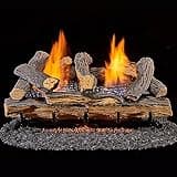 Duluth Forge DLS-24R-1 Dual Fuel Ventless Fireplace Logs Set with Remote Control, Use with Natural Gas or Liquid Propane, 33000 BTU, Berkshire Split Oak, 24 Inches