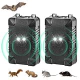 Car Rodent Repellent Under Hood Animal Repeller Battery Operated Rodent Deterrent Ultrasonic Mouse Repellent Rat Repellent for Car, Keep Squirrels Out of Car Engine Truck Garage Attic Warehouse Barn
