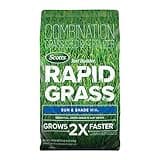 Scotts Turf Builder Rapid Grass Sun & Shade Mix, Combination Seed and Fertilizer, Grows Green Grass in Just Weeks, 5.6 lbs.