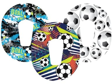 Glucomart Adhesive Patches for Dexcom G6 Soccer CGM Tape 3-Pack Waterproof T1D Diabetes Accessories