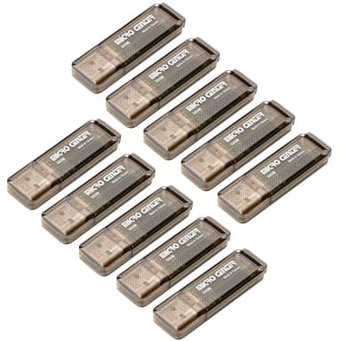 INLAND Micro Center Superspeed 10 Pack 32GB USB 3.0/USB3.1 Gen1 Flash Drive Gum Size Memory Stick Thumb Drive Data Storage Jump Drive, 10X Faster Than USB 2.0 USB Drives (32G 10-Pack)