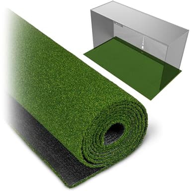 GoSports 10 x 6 ft Golf Simulator Turf - 15 mm Elite Golf Mat for Indoor Home Setups